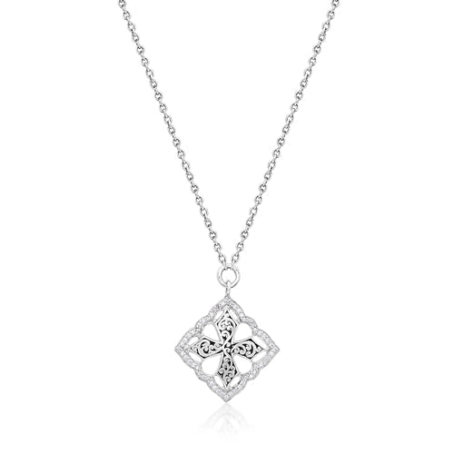 Classic Maltese Diamond Cross - Lois Hill Jewelry