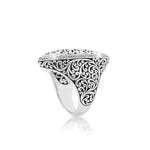 Halo Diamond (0.50 CT) Marquise with Classic Signature Lois Hill Scroll Ring (16mm*31mm)