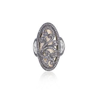 Oval Brown Diamond & 18k Gold Ring - Lois Hill Jewelry