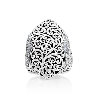 Classic Diamond Cutout Ring - Lois Hill Jewelry
