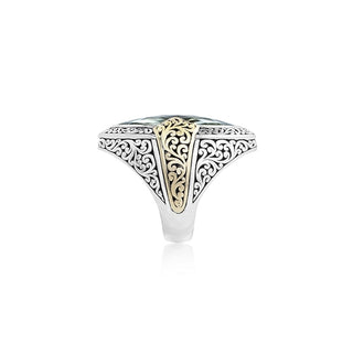 Green Quartz, 18K Gold and Sterling Silver Ring - Lois Hill Jewelry